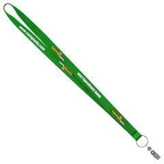 3/4 Inch Recycled Screen Printed Lanyard