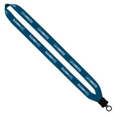 3/4 Inch rPET Dye-Sublimated Lanyard With Plastic Clamshell
