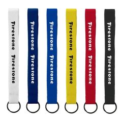 3/4 Inch Sewn Polyester Keychain With Metal Split-Ring