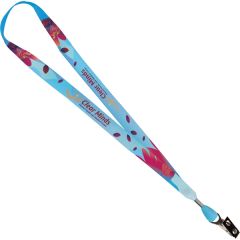 3/4 Inch Sublimated Antimicrobial Lanyard