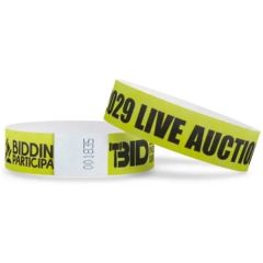 3/4 Inch Tyvek Full Color Imprint Custom Wristbands