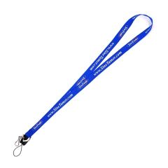 3/4 Inch W- 36 Inch L-Custom Printed Smooth Nylon Lanyard