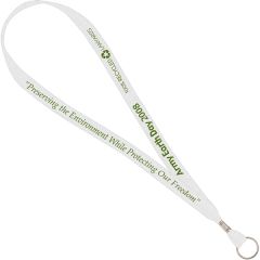 3/4 Inch Wide Recycled Material Lanyard