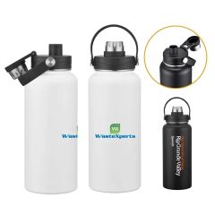 34 Oz Stainless Insulation Leak-Proof Bottle W/ Lid &handle