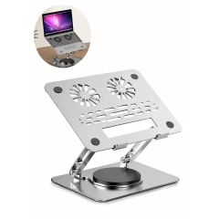 360 Rotating Adjustable Height Laptop Stand Riser