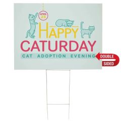 36 Inch X 24 Inch Corrugated Plastic Sign Kit Double-Sided