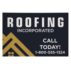 36 Inch X 24 Inch Corrugated Plastic Sign Single-Sided