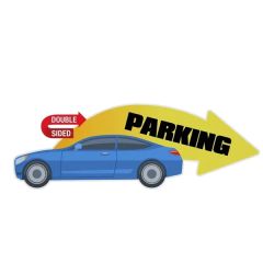 36 Inch X 24 Inch Custom Cut Corrugated Plastic Sign Double-Sided