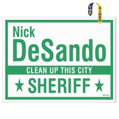 36 Inch X 48 Inch Format Stock Size Corrugated Plastic Sign- 2 Sided
