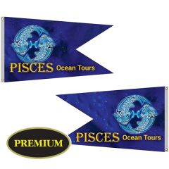 36 Inch X 60 Inch Double Sided Knitted Polyester Swallowtail Flag