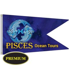 36 Inch X 60 Inch Single Reverse Knitted Polyester Swallowtail Flag