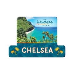 3.5 Inch X 2.5 Inch Geometric Name Badge