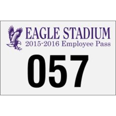 3.5 Inch X 2.25 Inch Reflective Bumper Parking Permits