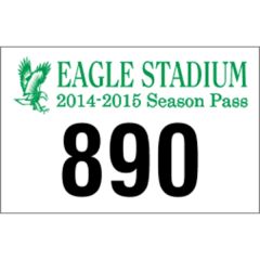 3.5 Inch X 2.25 Inch White Vinyl Bumper Parking Permits
