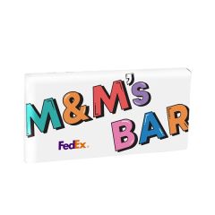 3.5 Oz M&m's Chocolate Bar In Envelope Wrapper
