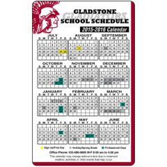 3.5 X 5.625 Round Cornered - School Calendar Magnet