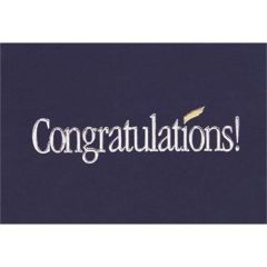 3.5 X 5 Congratulations Blue Note Card