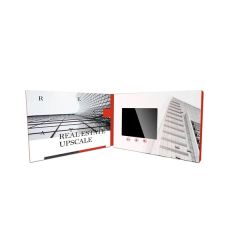 3.6 Inch HD Screen Customized Printed Size Video Brochures