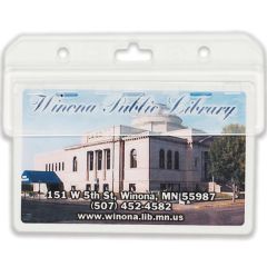 3.75 Inch X 1.5 Inch Hard Acrylic ID Holder