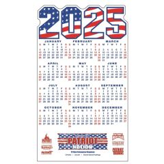 3.84 Inch X 6.6 Inch Flag Calendar Magnet