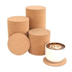 3 1/2 Inch Round Cork Coaster