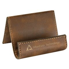 3 1/2 Inch X 2 1/2 Inch Laserable Leatherette Holder Easel