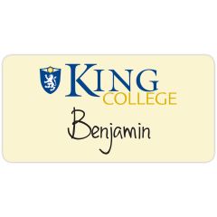 3-1/32 Inch X 1-17/32 Inch Value Reusable Name Badge