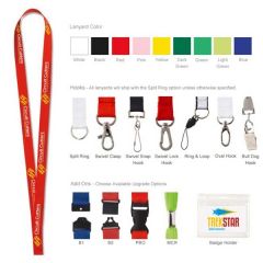 3/4 Polyester Lanyard