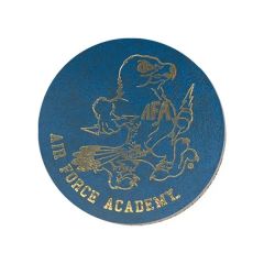 3.5 Inch Round Leatherette Coaster