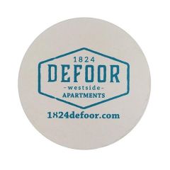 3.5 Inch  Round Pulp-Board Coaster 80pt