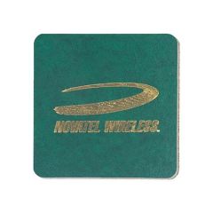 3.5 Inch Square Leatherette Coaster