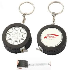 3 Ft Blank Tape Measure Keychains Mini Retractable Keyring