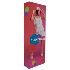 3 Ft Straight Splash Floor Display 4-Sided Kit Poly Knit