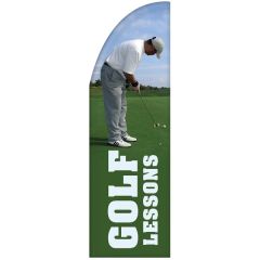 3 Ft X 10 Ft Custom Single Reverse Half Drop Flag