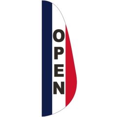3 Ft X 10 Ft Message Feather Flag - Open