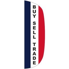 3 Ft X 10 Ft Message Flutter Flag - Buy, Sell, Trade