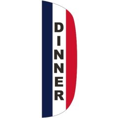 3 Ft X 10 Ft Message Flutter Flag - Dinner