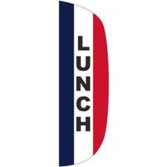 3 Ft X 10 Ft Message Flutter Flag - Lunch