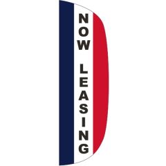 3 Ft X 10 Ft Message Flutter Flag - Now Leasing
