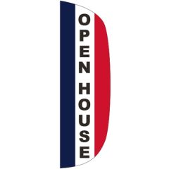 3 Ft X 10 Ft Message Flutter Flag - Open House