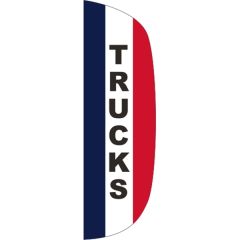 3 Ft X 10 Ft Message Flutter Flag - Trucks