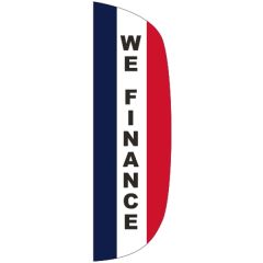 3 Ft X 10 Ft Message Flutter Flag - We Finance