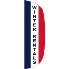 3 Ft X 10 Ft Message Flutter Flag - Winter Rentals
