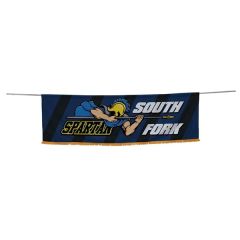 3 Ft X 10 Ft Parade Banner Straight Bottom Kit W/Gold Fringe