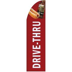 3 Ft X 12 Ft Custom Single Reverse Half Drop Flag