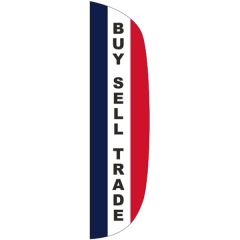 3 Ft X 12 Ft Message Flutter Flag - Buy, Sell, Trade