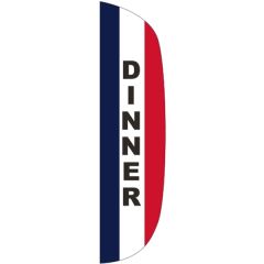 3 Ft X 12 Ft Message Flutter Flag - Dinner