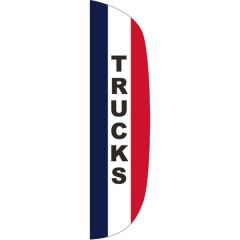 3 Ft X 12 Ft Message Flutter Flag - Trucks