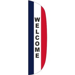 3 Ft X 12 Ft Message Flutter Flag - Welcome