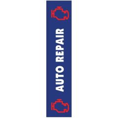 3 Ft X 15 Ft Custom Single Reverse Square Feather Flag